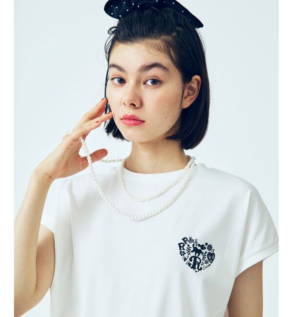 Rope&rsquo;Picnic「【Chocomoo&times;ROPE' PICNIC】【接触冷感】アソートフレンチスリーブTシャツ」|Tシャツ・カットソー|