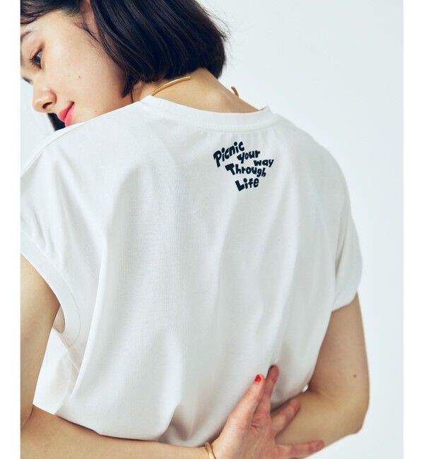 Rope&rsquo;Picnic「【Chocomoo&times;ROPE' PICNIC】【接触冷感】アソートフレンチスリーブTシャツ」|Tシャツ・カットソー|