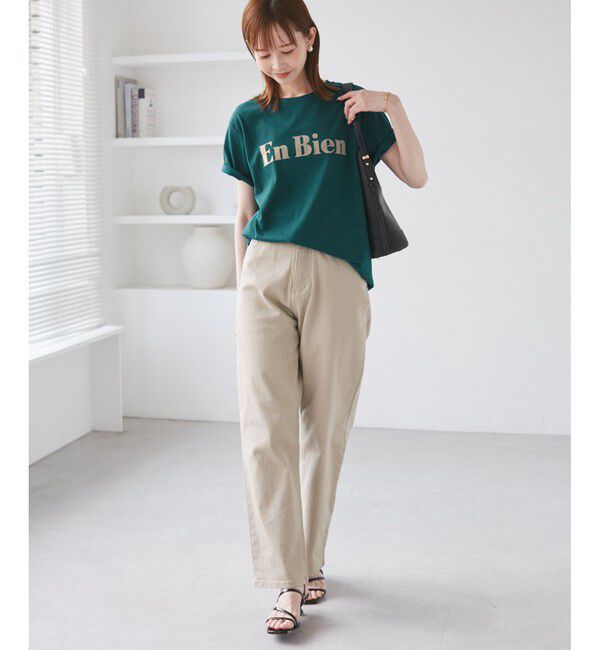 Rope&rsquo;Picnic「【UVカット・接触冷感・汗染み加工】フロッキーロゴTシャツ」|Tシャツ・カットソー|