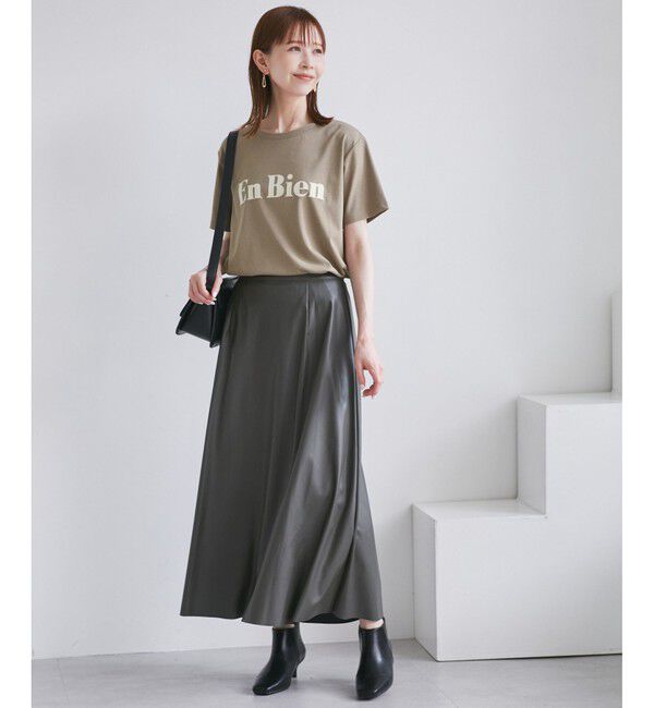 Rope&rsquo;Picnic「【UVカット・接触冷感・汗染み加工】フロッキーロゴTシャツ」|Tシャツ・カットソー|