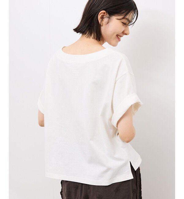 Rope&rsquo;Picnic「オフショルプリントハーフスリーブTシャツ」|Tシャツ・カットソー|