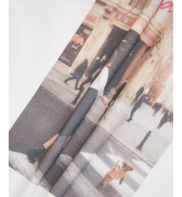 Rope&rsquo;Picnic「オフショルプリントハーフスリーブTシャツ」|Tシャツ・カットソー|