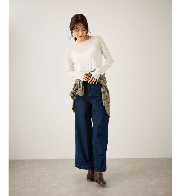 Rope&rsquo;Picnic「ラメシアーリブカットソー」|Tシャツ・カットソー|