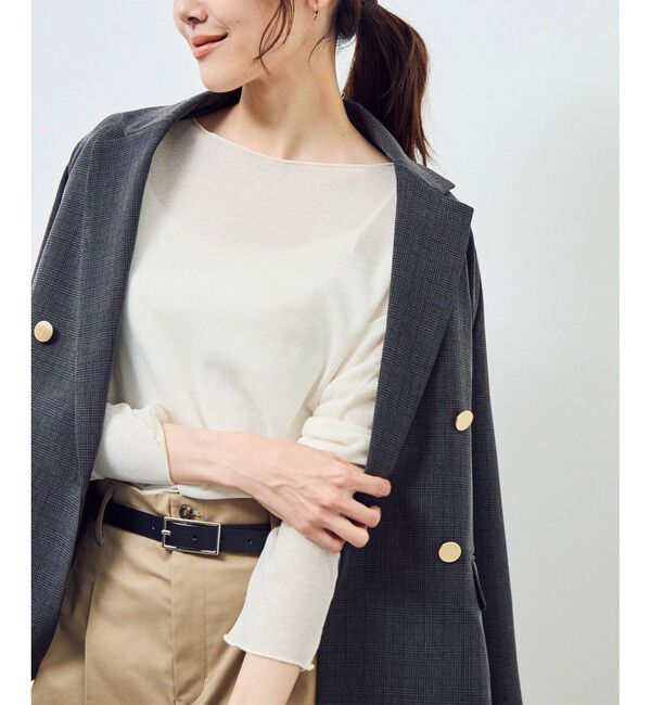 Rope&rsquo;Picnic「ラメシアーリブカットソー」|Tシャツ・カットソー|