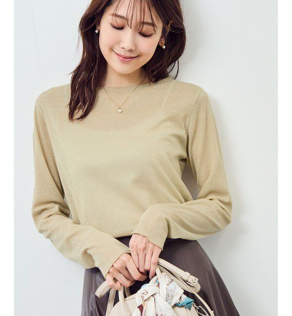 Rope&rsquo;Picnic「ラメシアーリブカットソー」|Tシャツ・カットソー|