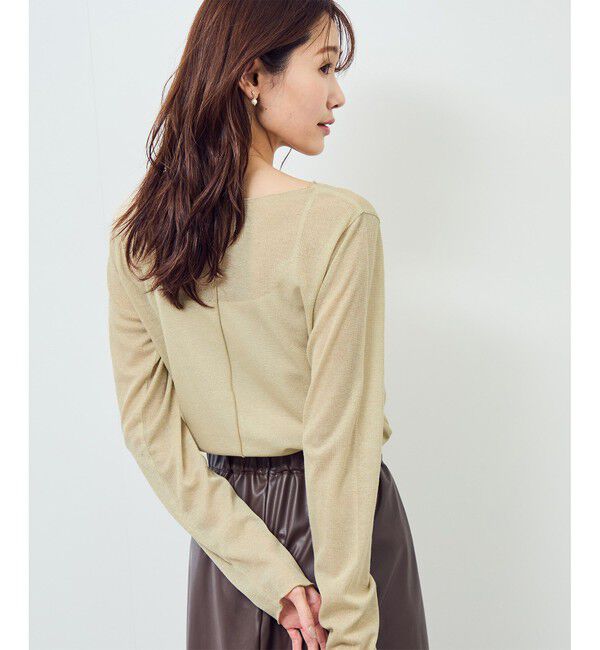 Rope&rsquo;Picnic「ラメシアーリブカットソー」|Tシャツ・カットソー|