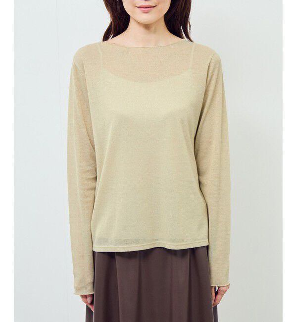 Rope&rsquo;Picnic「ラメシアーリブカットソー」|Tシャツ・カットソー|