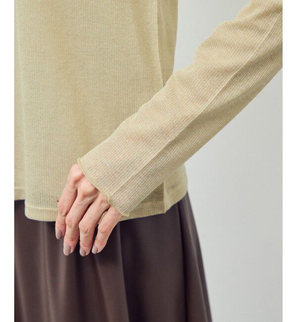 Rope&rsquo;Picnic「ラメシアーリブカットソー」|Tシャツ・カットソー|