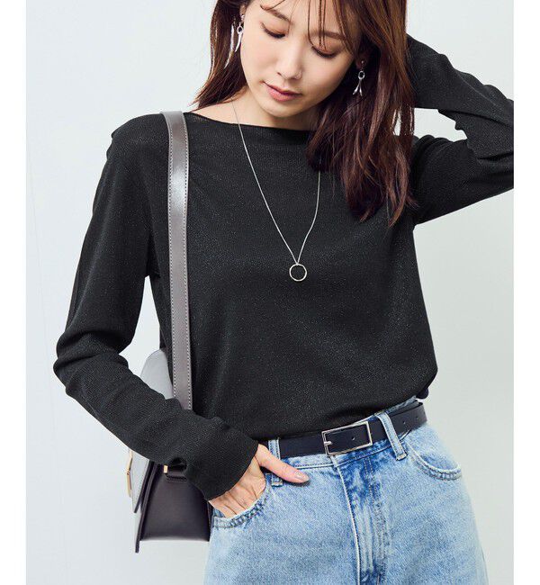 Rope&rsquo;Picnic「ラメシアーリブカットソー」|Tシャツ・カットソー|