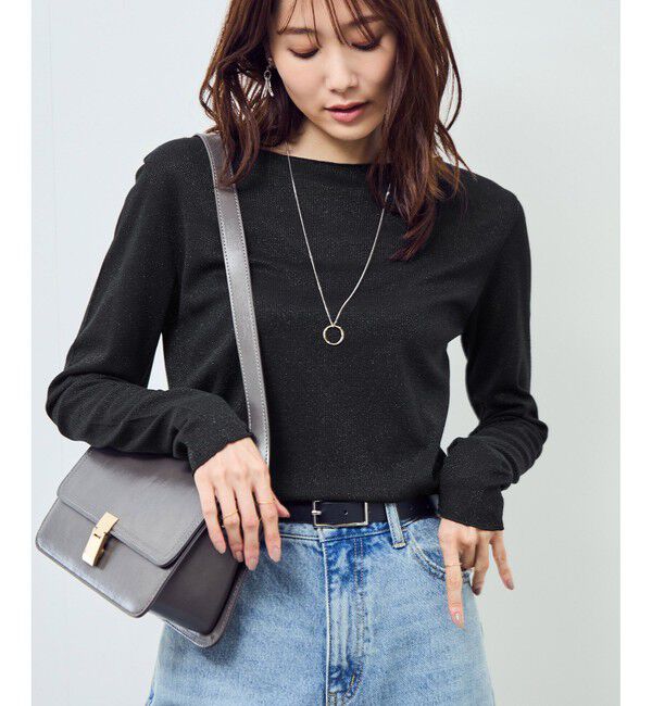 Rope&rsquo;Picnic「ラメシアーリブカットソー」|Tシャツ・カットソー|