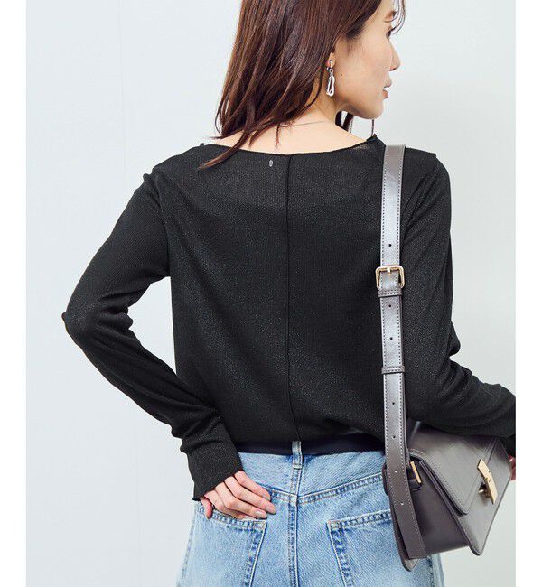 Rope&rsquo;Picnic「ラメシアーリブカットソー」|Tシャツ・カットソー|