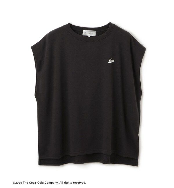 Rope&rsquo;Picnic「【Coca-Cola】【汗染み加工・セットアップ対応】ラメ入りミニ裏毛フレンチスリーブTシャツ」|Tシャツ・カットソー|