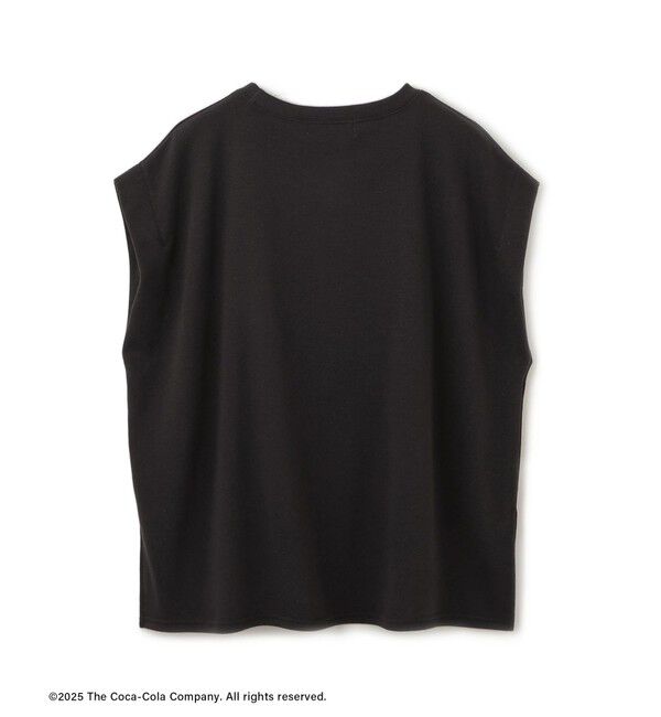 Rope&rsquo;Picnic「【Coca-Cola】【汗染み加工・セットアップ対応】ラメ入りミニ裏毛フレンチスリーブTシャツ」|Tシャツ・カットソー|