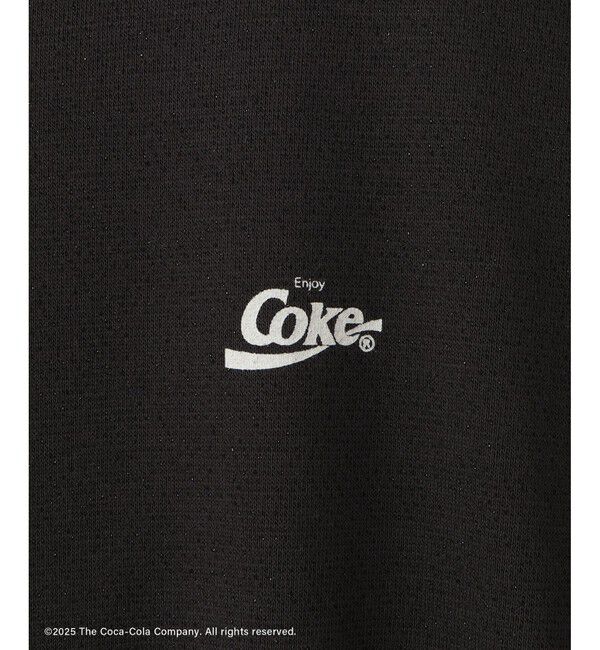Rope&rsquo;Picnic「【Coca-Cola】【汗染み加工・セットアップ対応】ラメ入りミニ裏毛フレンチスリーブTシャツ」|Tシャツ・カットソー|