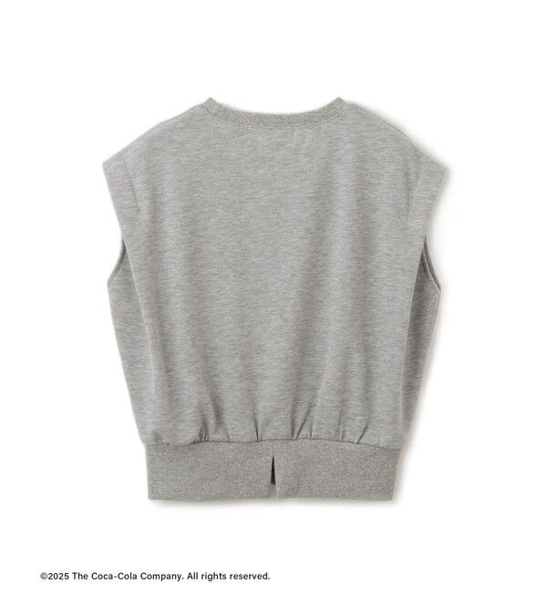 Rope&rsquo;Picnic「【Coca-Cola】【汗染み加工・セットアップ対応】ラメ入りミニ裏毛フレンチスリーブTシャツ」|Tシャツ・カットソー|