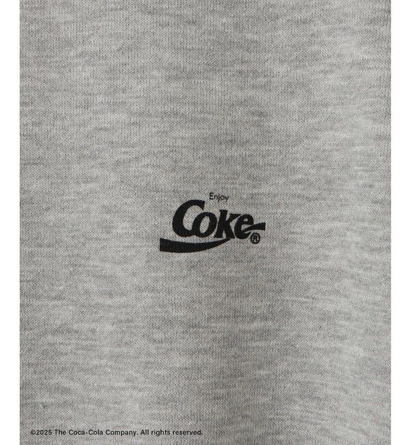Rope&rsquo;Picnic「【Coca-Cola】【汗染み加工・セットアップ対応】ラメ入りミニ裏毛フレンチスリーブTシャツ」|Tシャツ・カットソー|