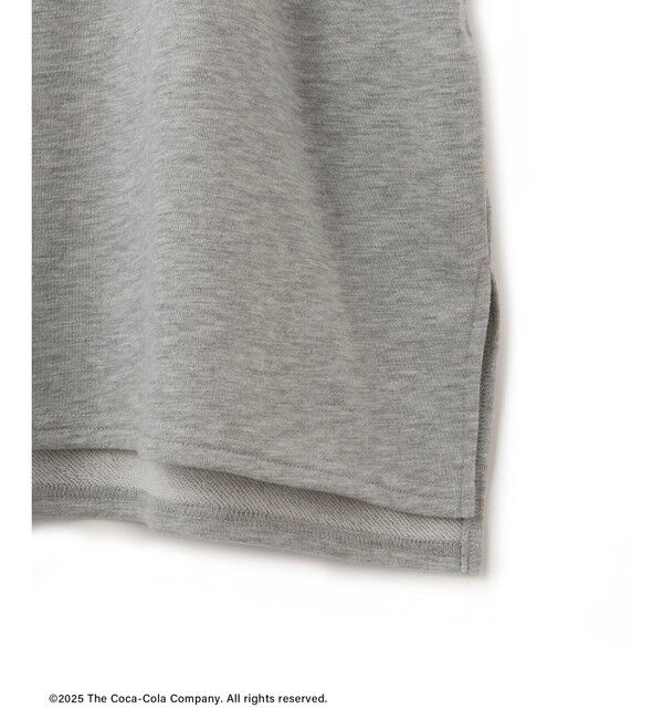 Rope&rsquo;Picnic「【Coca-Cola】【汗染み加工・セットアップ対応】ラメ入りミニ裏毛フレンチスリーブTシャツ」|Tシャツ・カットソー|