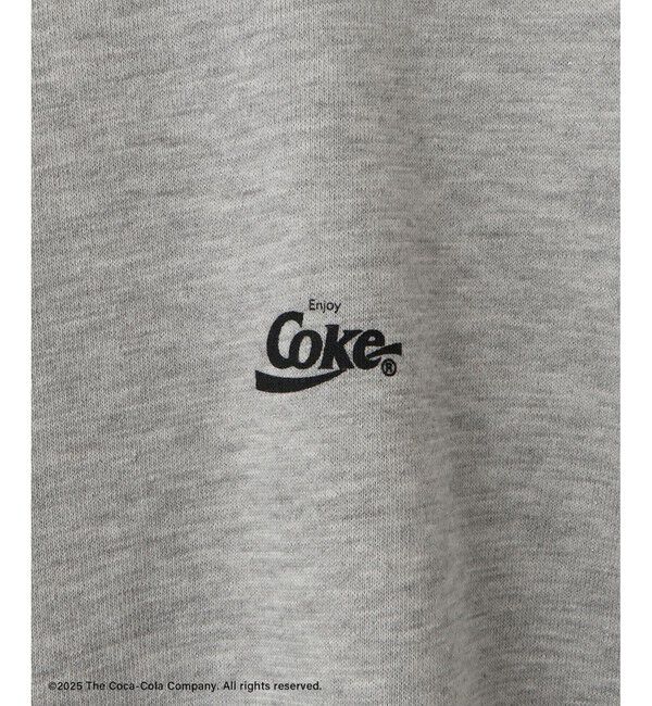 Rope&rsquo;Picnic「【Coca-Cola】【汗染み加工・セットアップ対応】ラメ入りミニ裏毛フレンチスリーブTシャツ」|Tシャツ・カットソー|