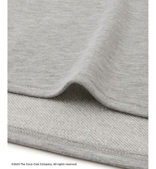 Rope&rsquo;Picnic「【Coca-Cola】【汗染み加工・セットアップ対応】ラメ入りミニ裏毛フレンチスリーブTシャツ」|Tシャツ・カットソー|