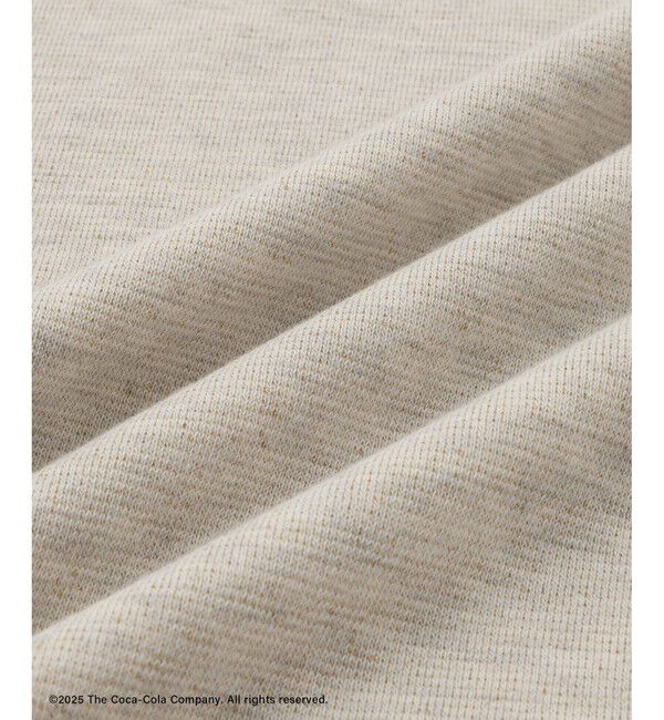 Rope&rsquo;Picnic「【Coca-Cola】【汗染み加工・セットアップ対応】ラメ入りミニ裏毛フレンチスリーブTシャツ」|Tシャツ・カットソー|