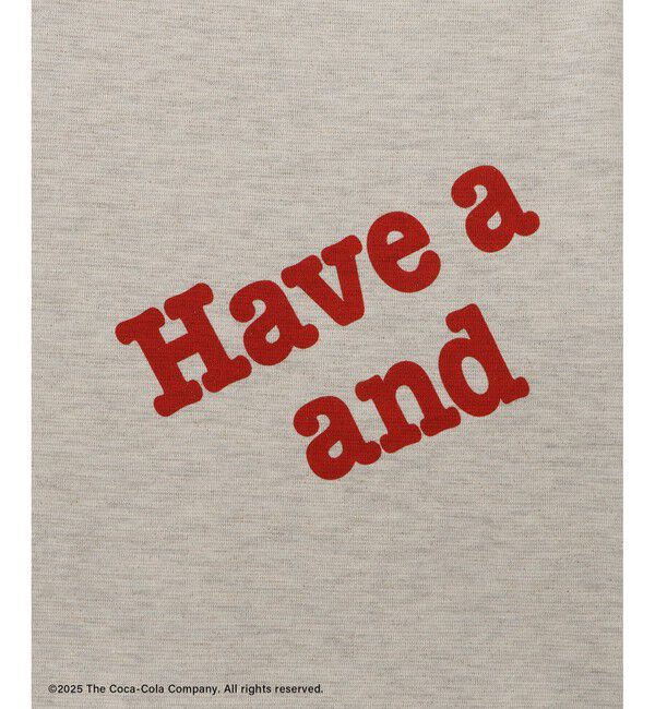 Rope&rsquo;Picnic「【Coca-Cola】【汗染み加工・セットアップ対応】ラメ入りミニ裏毛フレンチスリーブTシャツ」|Tシャツ・カットソー|