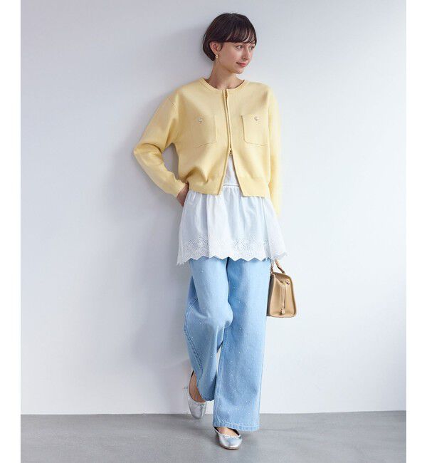 Rope&rsquo;Picnic「ミラノリブダブルジップニットカーディガン」|カーディガン|