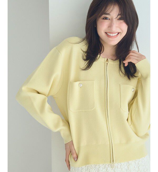 Rope&rsquo;Picnic「ミラノリブダブルジップニットカーディガン」|カーディガン|