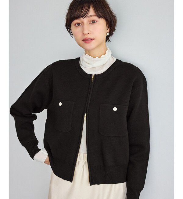 Rope&rsquo;Picnic「ミラノリブダブルジップニットカーディガン」|カーディガン|