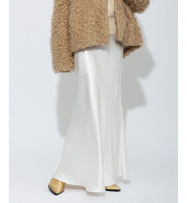 ADAM ET ROPE'「【逸品】マーメイドラインサテンスカート」|スカート|