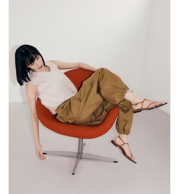 ADAM ET ROPE'「バックストラップフラットサンダル」|サンダル|