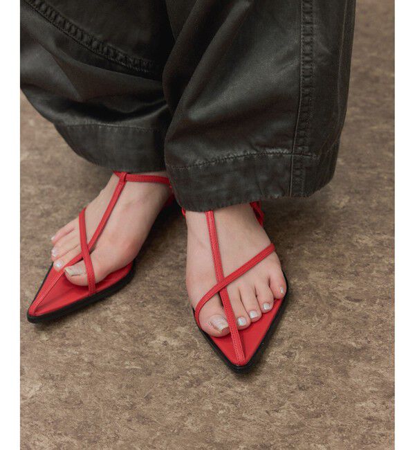 ADAM ET ROPE'「バックストラップフラットサンダル」|サンダル|