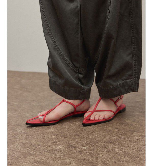 ADAM ET ROPE'「バックストラップフラットサンダル」|サンダル|