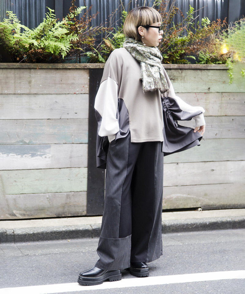  「ストライプ切替パンツ」|その他|