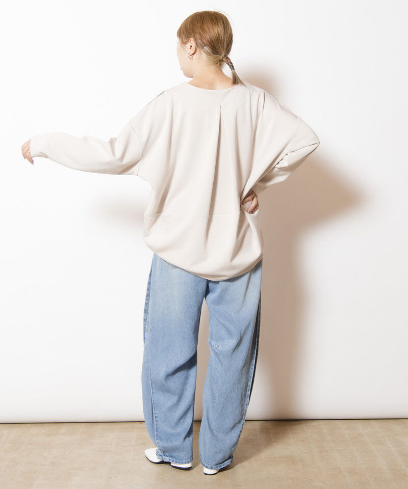  「セルロースデニムタックパンツ」|デニム|