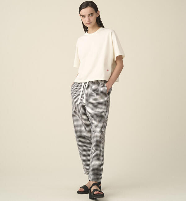 DANTON「DANTON | コットンリネン イージーパンツ WOMEN」|チノ|