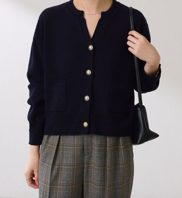  「スキッパースウェットライクカーディガン」|ニット・セーター|