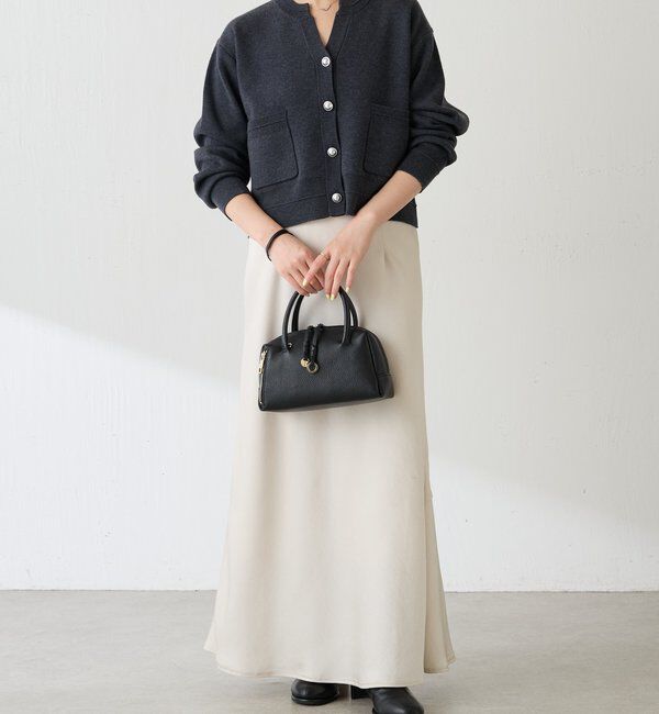  「スキッパースウェットライクカーディガン」|ニット・セーター|