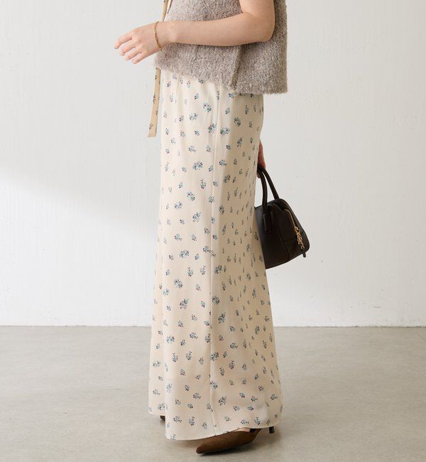  「小花柄マーメイドスカート」|スカート|