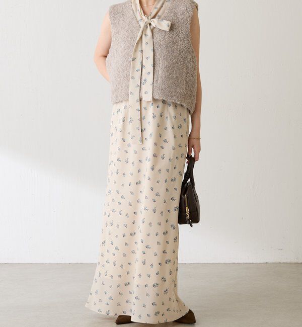  「小花柄マーメイドスカート」|スカート|