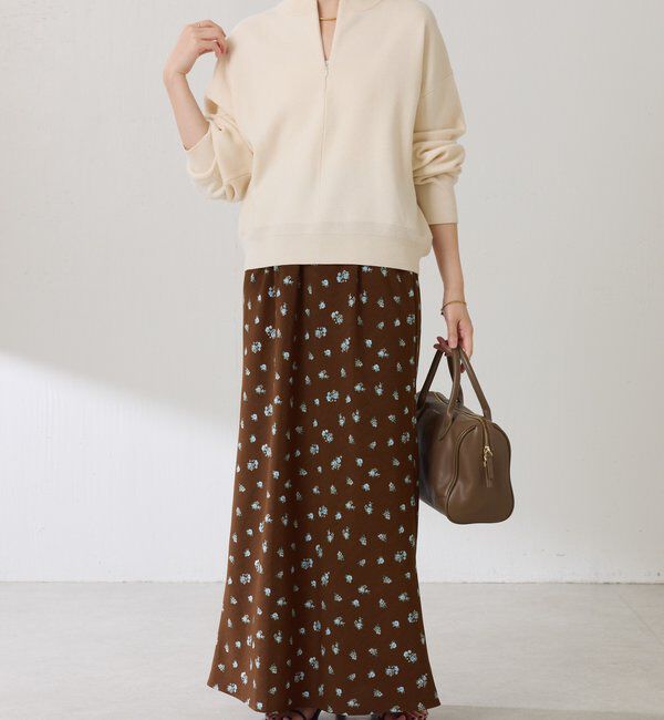  「小花柄マーメイドスカート」|スカート|