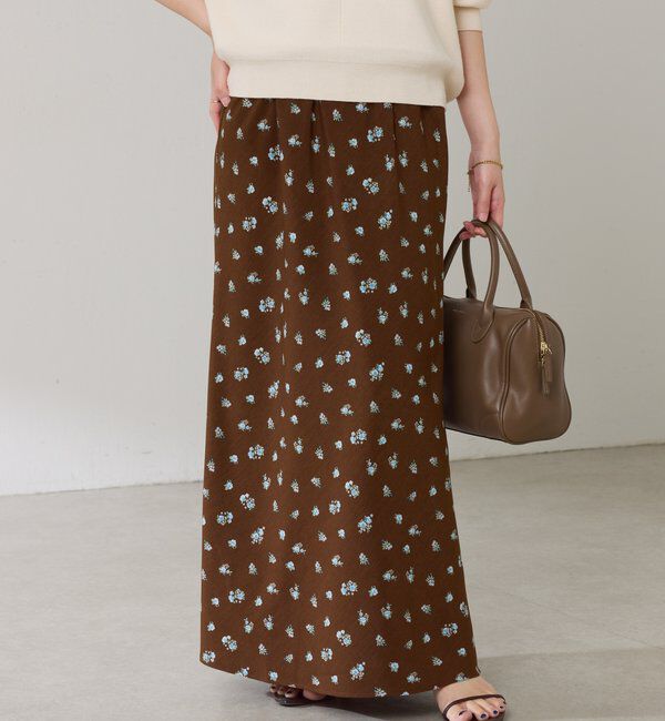  「小花柄マーメイドスカート」|スカート|