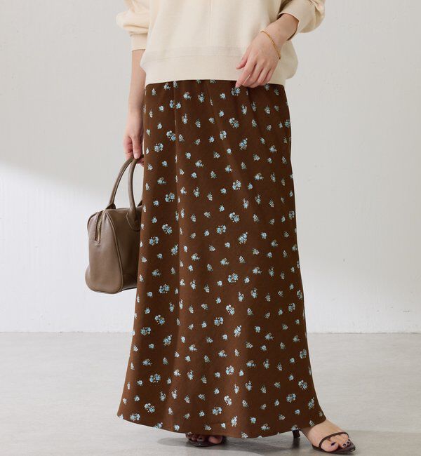  「小花柄マーメイドスカート」|スカート|