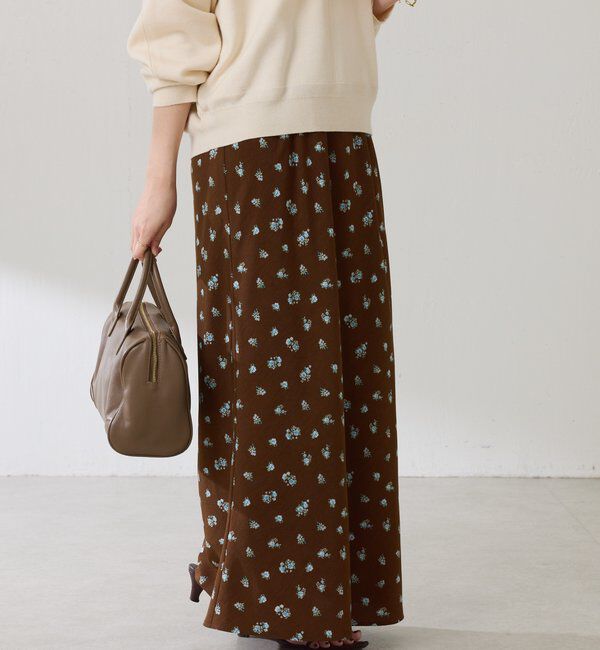  「小花柄マーメイドスカート」|スカート|