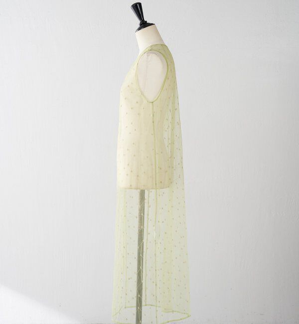  「チュール刺繍ワンピース」|ワンピース|