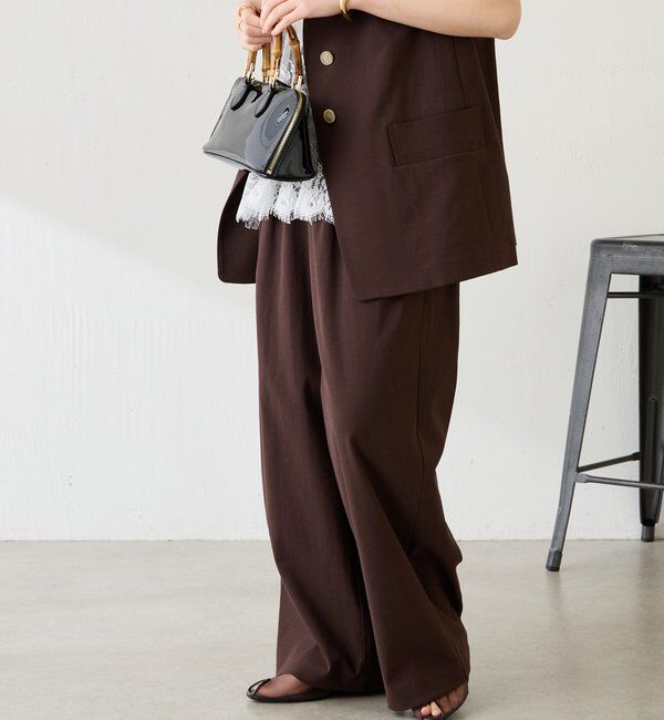  「シェルタリング3タックパンツ」|チノ|