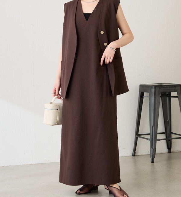  「シェルタリングIラインワンピース」|ワンピース|