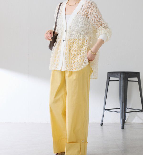  「ロールアップワイドパンツ」|チノ|