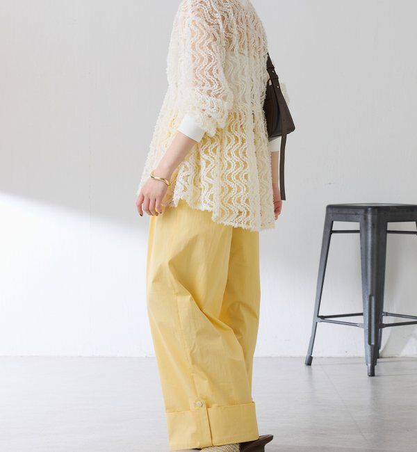  「ロールアップワイドパンツ」|チノ|