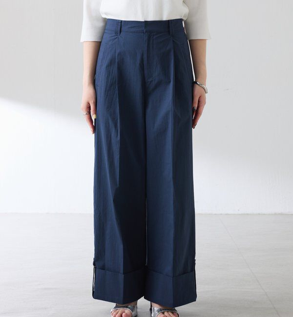  「ロールアップワイドパンツ」|チノ|