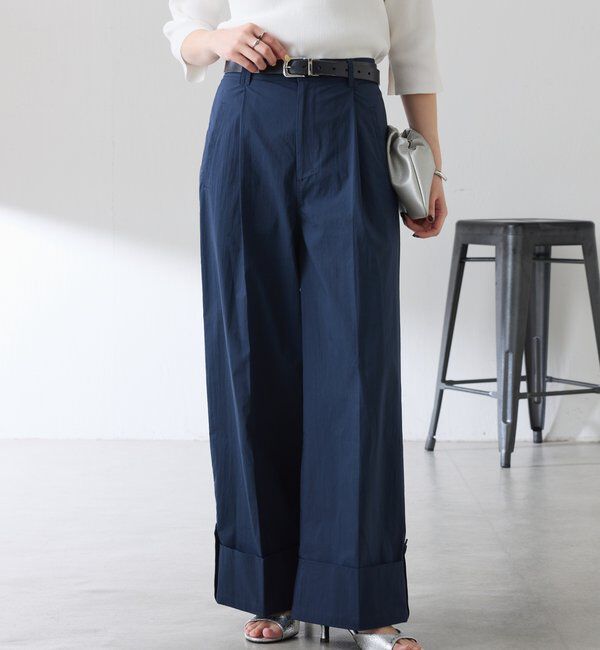  「ロールアップワイドパンツ」|チノ|